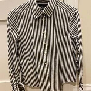 Dark grey striped blouse in S almost new